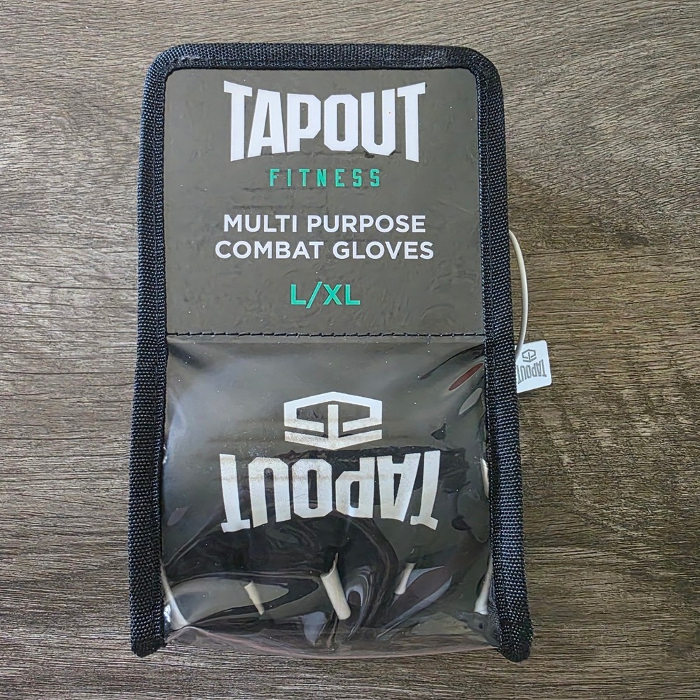Tapout Fitness Multi Purpose Combat Gloves L/XL Black TGM1-12BK MMA Kickboxing